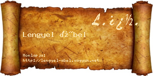 Lengyel Ábel névjegykártya