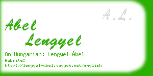 abel lengyel business card